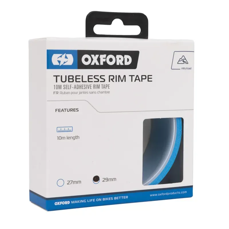 Oxford 29mm 10-metre Tubeless Rim Tape in Blue