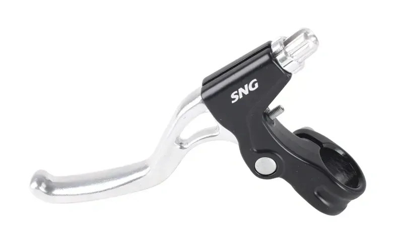 ETC 3-finger Alloy Linear Brake Levers Polished Finish in Silver