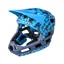 Kali Invader DH Helmet in Glitch - Navy/Cyan