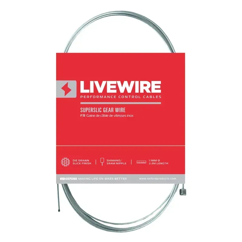 Oxford Livewire Superslic 1.1mm 2.3-metre Gear Wire in Silver