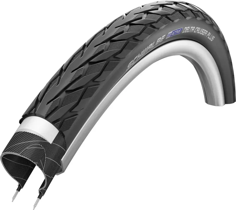 Schwalbe Delta Cruiser Plus Tyre - 700x28c Puncture Guard Wired