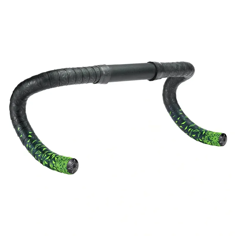 Supacaz Super Sticky Kush Star Fade Handlebar Tape in Neon Yellow
