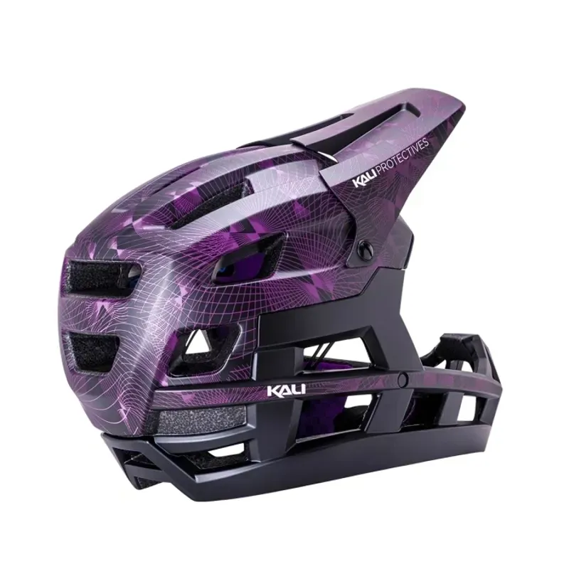 Kali Invader DH Helmet in Linear - Black-3
