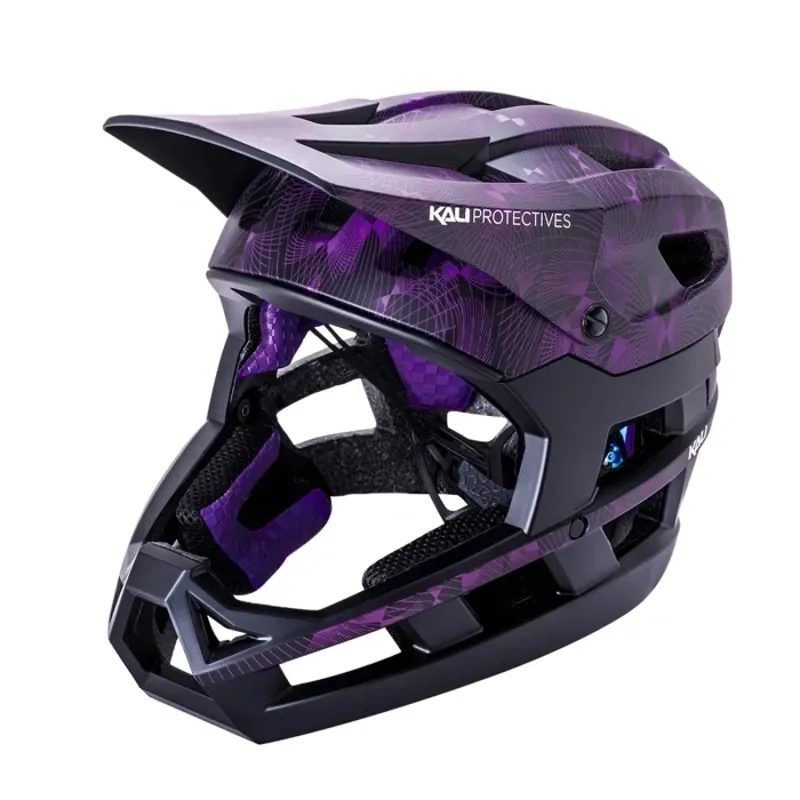 Kali Invader DH Helmet in Linear - Black